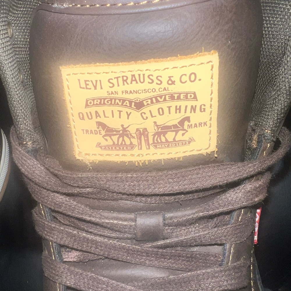 Levi's Dark Brown High-Top Sneakers - Picture 3 of 7